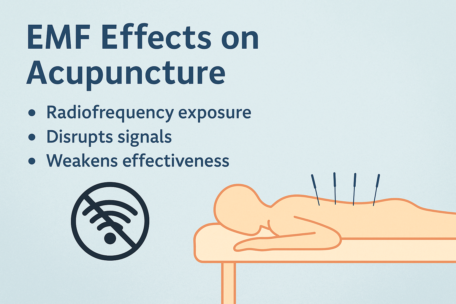 EMF negative effects on acupuncture